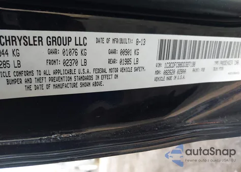 2013 Dodge Dart Gt z USA, uszkodzony, nr VIN 1C3CDFCB8DD327198